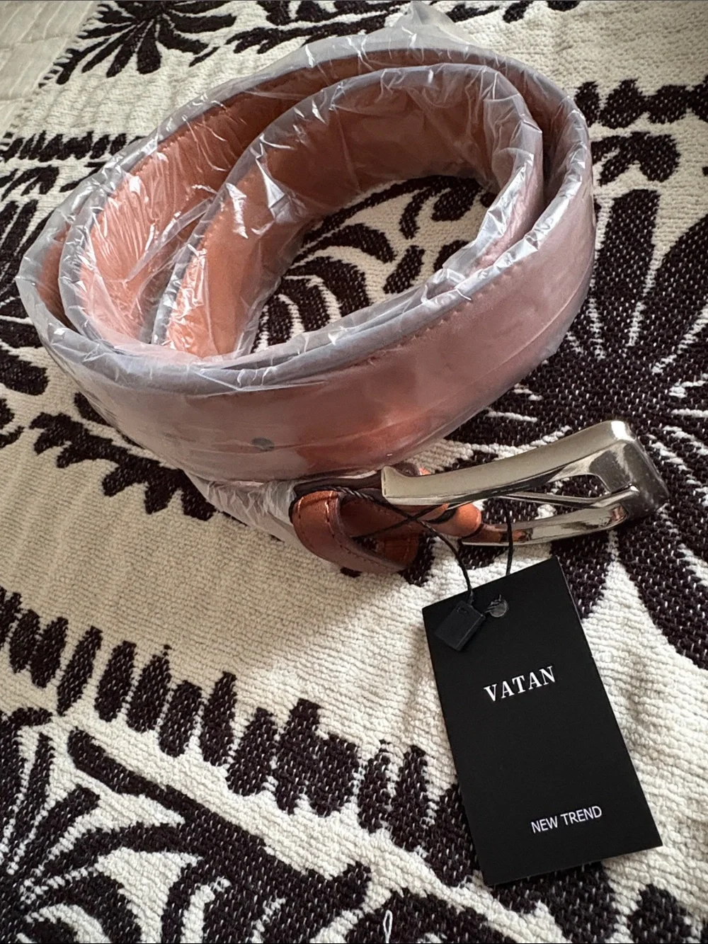 NWT VATAN Men's Genuine Leather Dress Belt